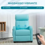 Poltrona Relax Massaggiante con Telecomando e 8 Programmi