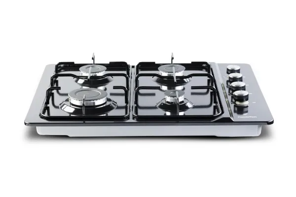 PremierTech Piano cottura a gas 60cm 4 fuochi Nero P460BL