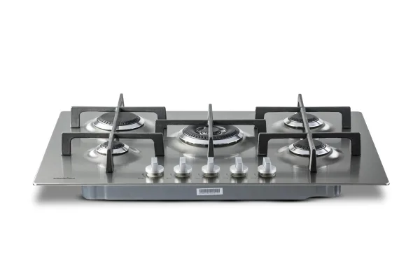 PremierTech Piano cottura a gas 5 fuochi 75cm Inox Luxury PT755LX
