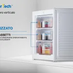 PremierTech Congelatore Verticale Freezer Bianco 64 litri -24° Classe E 4**** Stelle 3 Cassetti PT64FR