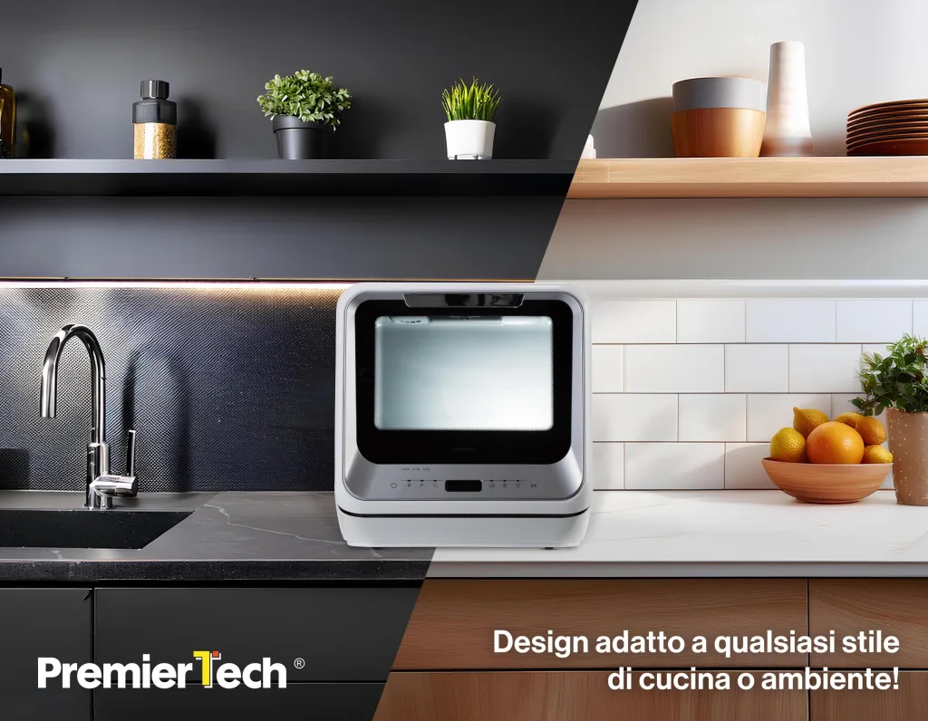 PremierTech PTLS2S Mini Lavastoviglie 2 coperti 6 programmi