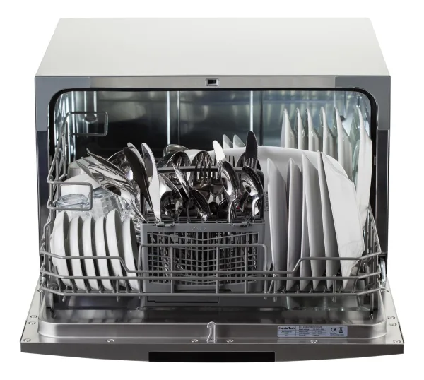 PremierTech PTLS6S Silver Lavastoviglie 6 coperti 8 programmi libera installazione
