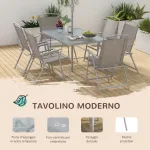 Set da Giardino con Tavolo da Pranzo