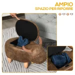 Pouf Contenitore a Forma di Bufalo