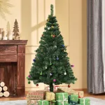 Albero di Natale con Decorazioni e Rami Folti