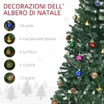 Albero di Natale 150cm con 420 Rami in PVC Ignifughi