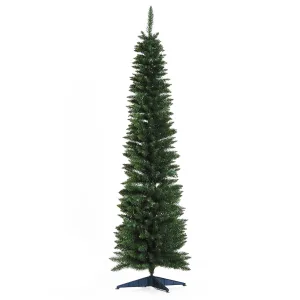 Oigger Albero di Natale Artificiale 180cm in PVC con 390 Rami e Base in Plastica