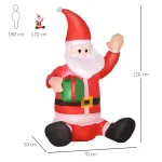 120cm Babbo Natale Gonfiabile e Gigante