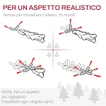 Albero di Natale Artificiale 180cm con 479 Rami