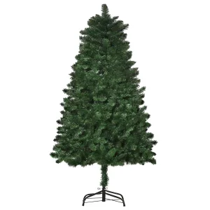 Oigger Albero di Natale 150cm Artificiale Pieghevole con Base Rimovibile