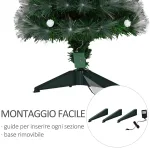 Albero di Natale con Luci a LED e Fibre Ottiche