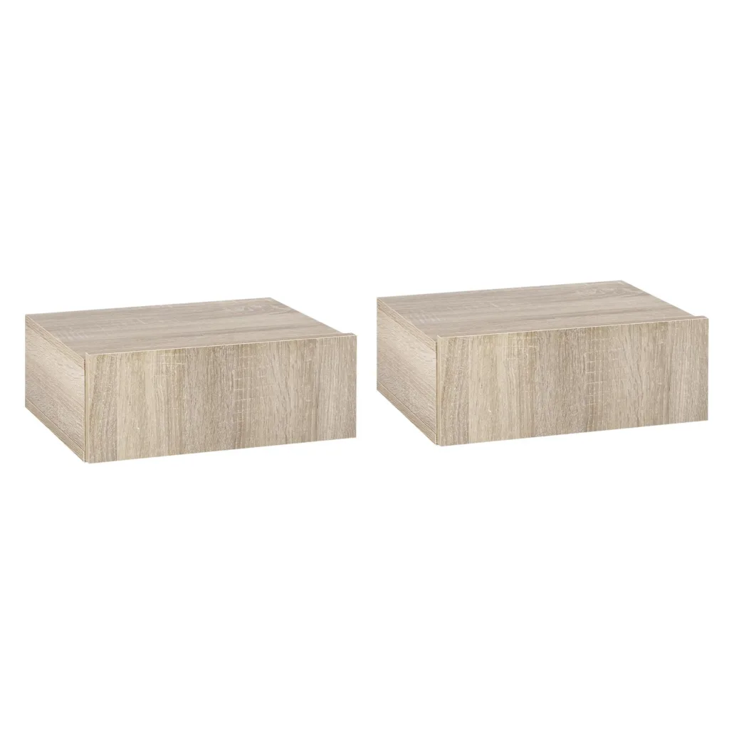 Oigger Set 2 Comodini Sospesi in Legno