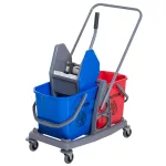 Oigger Carrello delle Pulizie Professionale 2 Secchi Capacità 25L Strizzatore 73 × 45 × 92cm