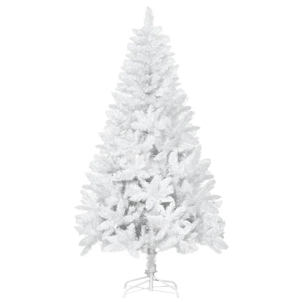 Oigger Albero di Natale Bianco con 550 Rami in PVC per Uso Interno