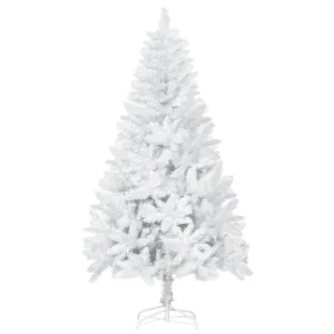 Oigger Albero di Natale Bianco con 550 Rami in PVC per Uso Interno