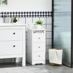 Mobiletto Basso in MDF grado E1 29.8x29.8x68.5cm bianco