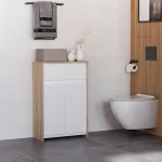 Mobiletto da Bagno con Armadietto e Cassetto