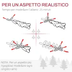 Albero di Natale 180cm con 479 Rami Innevati