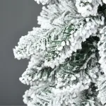 Albero di Natale Innevato 180cm con 523 Rami e Base in Acciaio per Interni