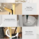 Appendiabiti da Terra di Design con Portaombrelli e 12 Ganci