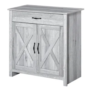 Oigger Credenza Cucina Country con Armadietto a 2 Ante e Cassetto