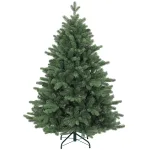 Oigger Albero di Natale Artificiale 150 cm con 847 Rami e Base in Metallo Pieghevole