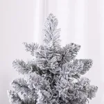 Albero di Natale Innevato con 329 Rami e Luci LED Bianche