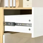 Cassettiera con 4 Cassetti per Soggiorno e Camera da Letto con Maniglie in Lega di Alluminio