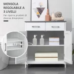 Mobiletto Bagno con 2 Ante