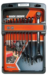 Black & Decker Set 11 Chiavi Combinate da 7mm a 17mm BDHT0-71618