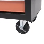 Carrello Porta Utensili Attrezzi Attrezzatura con Cassettiera 61.5 x 33 x 76cm Nero e Arancione