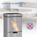 Pattumiera Automatica 72L con Sensore Infrarossi