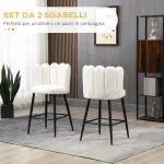 Sgabelli da Cucina Set 2 Pz in Poliestere