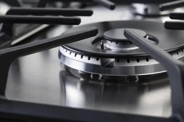 PremierTech PC906 Piano Cottura a Gas a 6 fuochi da 90 cm doppio Wok in Acciaio Inox
