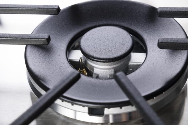 PremierTech PC906 Piano Cottura a Gas a 6 fuochi da 90 cm doppio Wok in Acciaio Inox