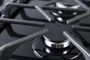 PremierTech PC906G Piano Cottura a Gas a 6 fuochi da 90cm doppio Wok in Vetro Nero