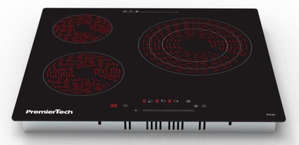 PremierTech Piano Cottura Vetroceramica 60cm 3 Zone PC3C