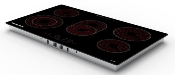 PremierTech Piano Cottura Vetroceramica 5 Zone 80cm Dual Zone PC5C80
