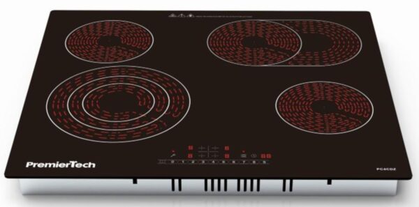 PremierTech Piano Cottura Vetroceramica 4 Zone 60cm Dual Zone PC4CDZ