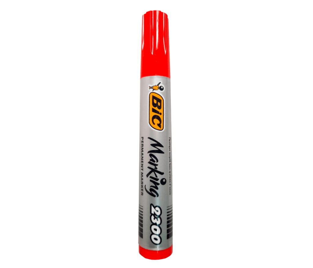 BIC Marking 2300 ECOlutions - Marcatore permanente indelebile - Colore Rosso