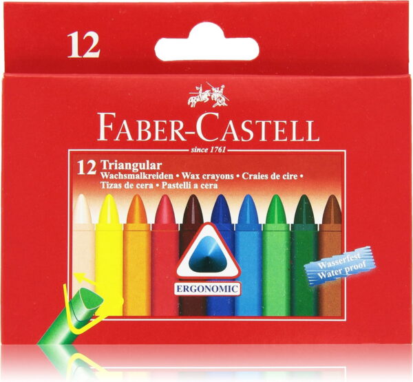 Pastelli a cera triangolari Faber-Castell 120010